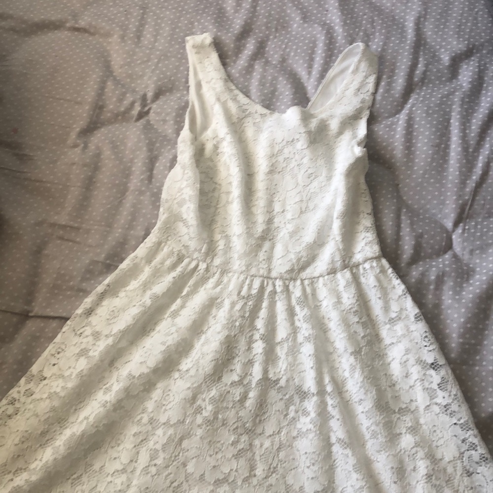 White lush dress